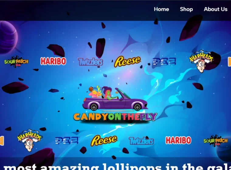 Candy on The Fly website