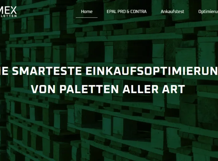 Unimex Spezialpaletten website