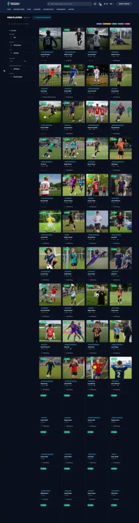 FootballTalento website screenshot