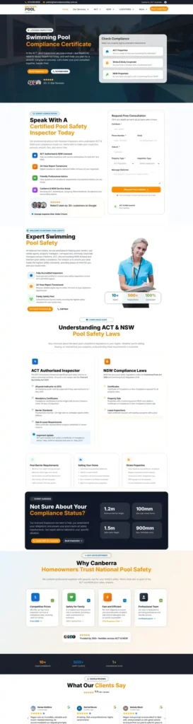 National Pool Safety website screenshot
