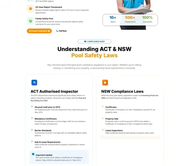 National Pool Safety website screenshot