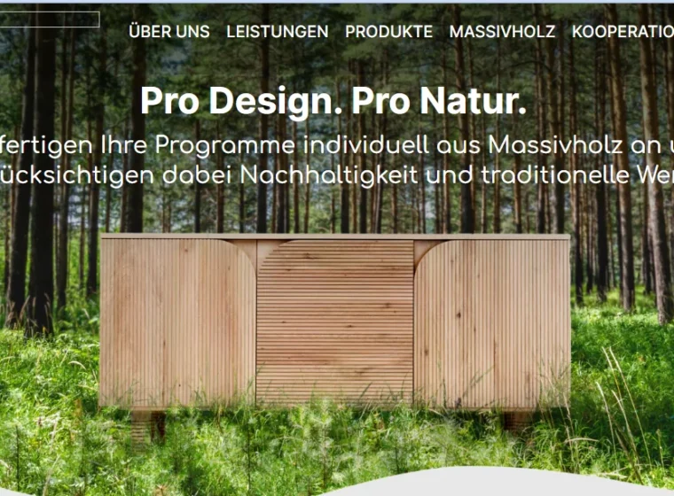 Pro Design. Pro Natur. website